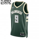 Maillot NBA Milwaukee Bucks Bobby Portis JR 9 Nike 2022-23 Icon Edition Vert Swingman - Enfant
